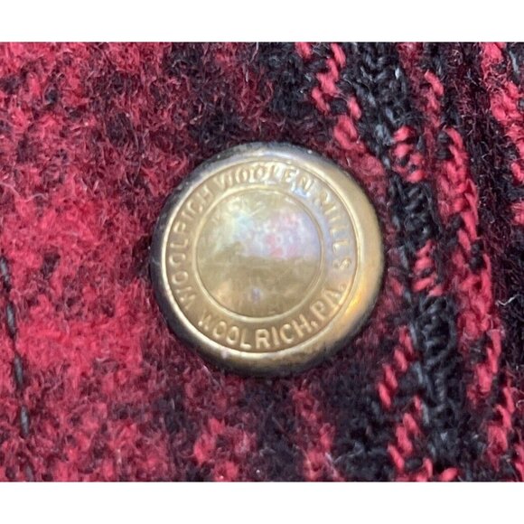 Vintage 50s 60s XL (size 46) Woolrich 503 Mackinaw Buffalo Plaid Wool Hunting Ja - Picture 5 of 11